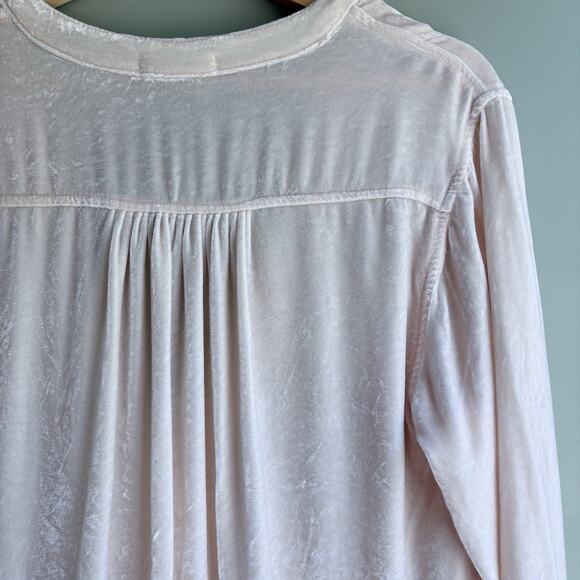 NEW Free People X CP Shades Jacey Velvet Mini Tunic Dress Silk Blend Pink S - Picture 6 of 14